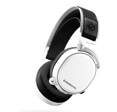 SteelSeries - Arctis Pro Wireless DTS Headphone: X v2.0 Surround Sound Gaming Headset for PS4 and PC (White) | 61474 PC