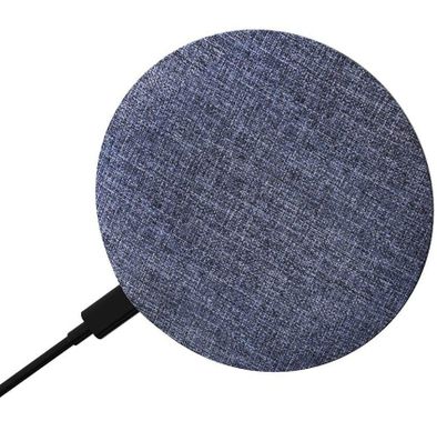 Devia UFO Series Ultra-thin Durable Wireless Charger (15W) Flying Saucer Design - Fast Qi  Wireless Charging Pad - Waterproof Fabric Material - Gray